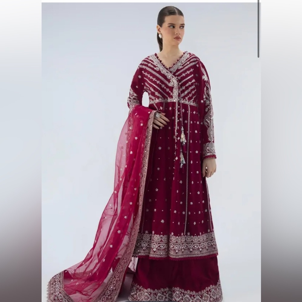 SANA SAFINAZ MAROON DRESS